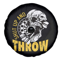 Funny Skeleton Darts Player Spare Tire Cover I Suck At Darts - Wonder Print Shop