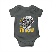 Funny Skeleton Darts Player Baby Onesie I Suck At Darts - Wonder Print Shop