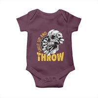 Funny Skeleton Darts Player Baby Onesie I Suck At Darts - Wonder Print Shop