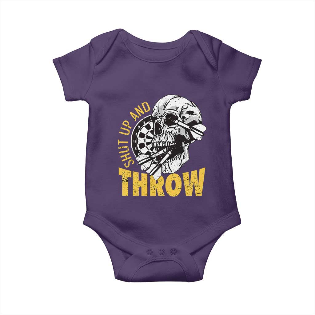 Funny Skeleton Darts Player Baby Onesie I Suck At Darts - Wonder Print Shop