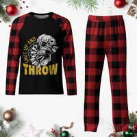 Funny Skeleton Darts Player Plaid Pajama Set I Suck At Darts - Wonder Print Shop