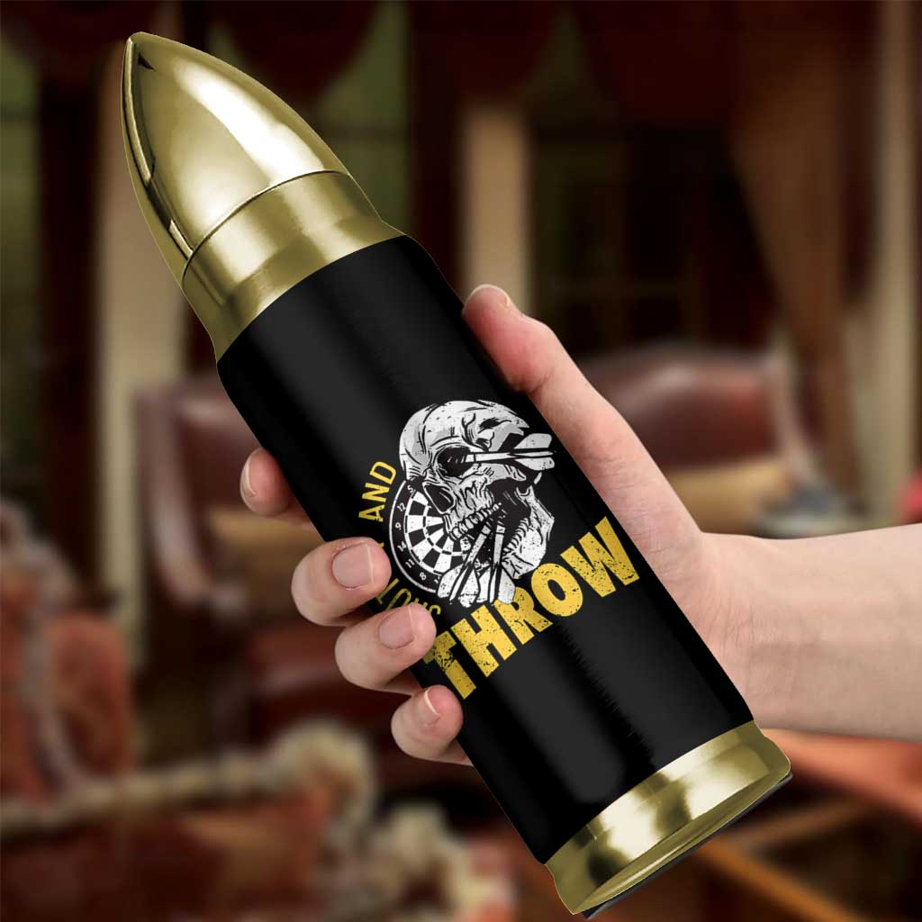 Funny Skeleton Darts Player Bullet Tumbler I Suck At Darts - Wonder Print Shop