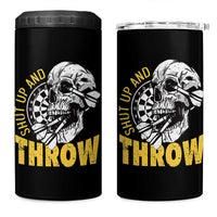 Funny Skeleton Darts Player 4 in 1 Can Cooler Tumbler I Suck At Darts - Wonder Print Shop