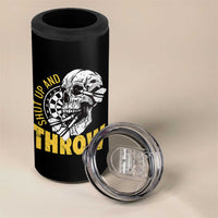 Funny Skeleton Darts Player 4 in 1 Can Cooler Tumbler I Suck At Darts - Wonder Print Shop