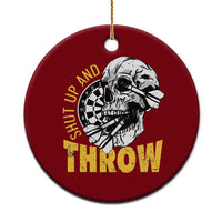 Funny Skeleton Darts Player Ceramic Ornament I Suck At Darts - Wonder Print Shop