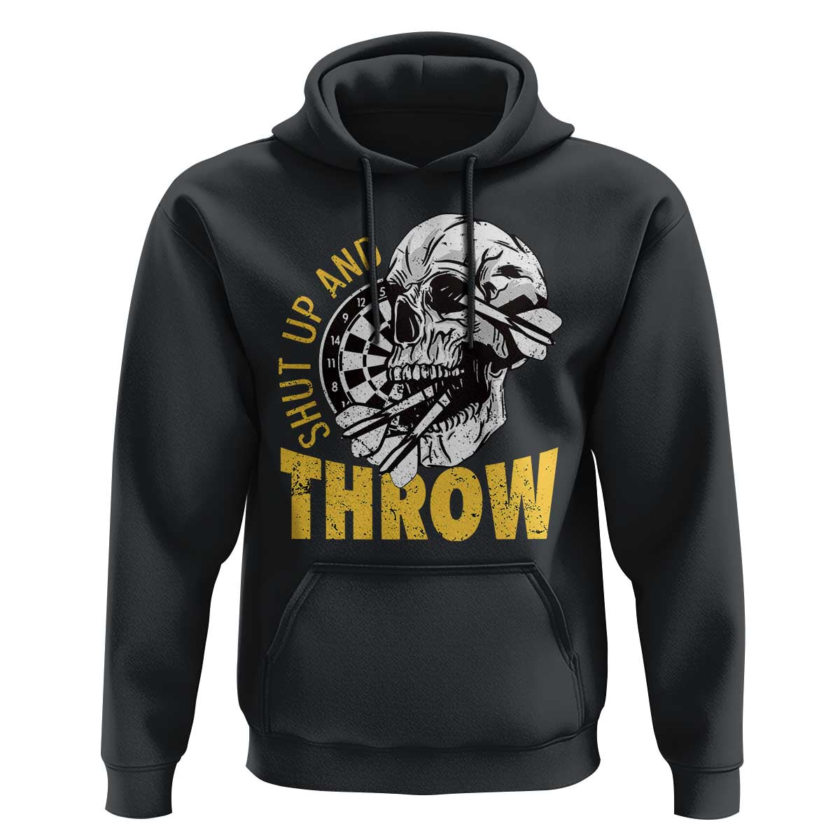 Funny Skeleton Darts Player Hoodie I Suck At Darts - Wonder Print Shop
