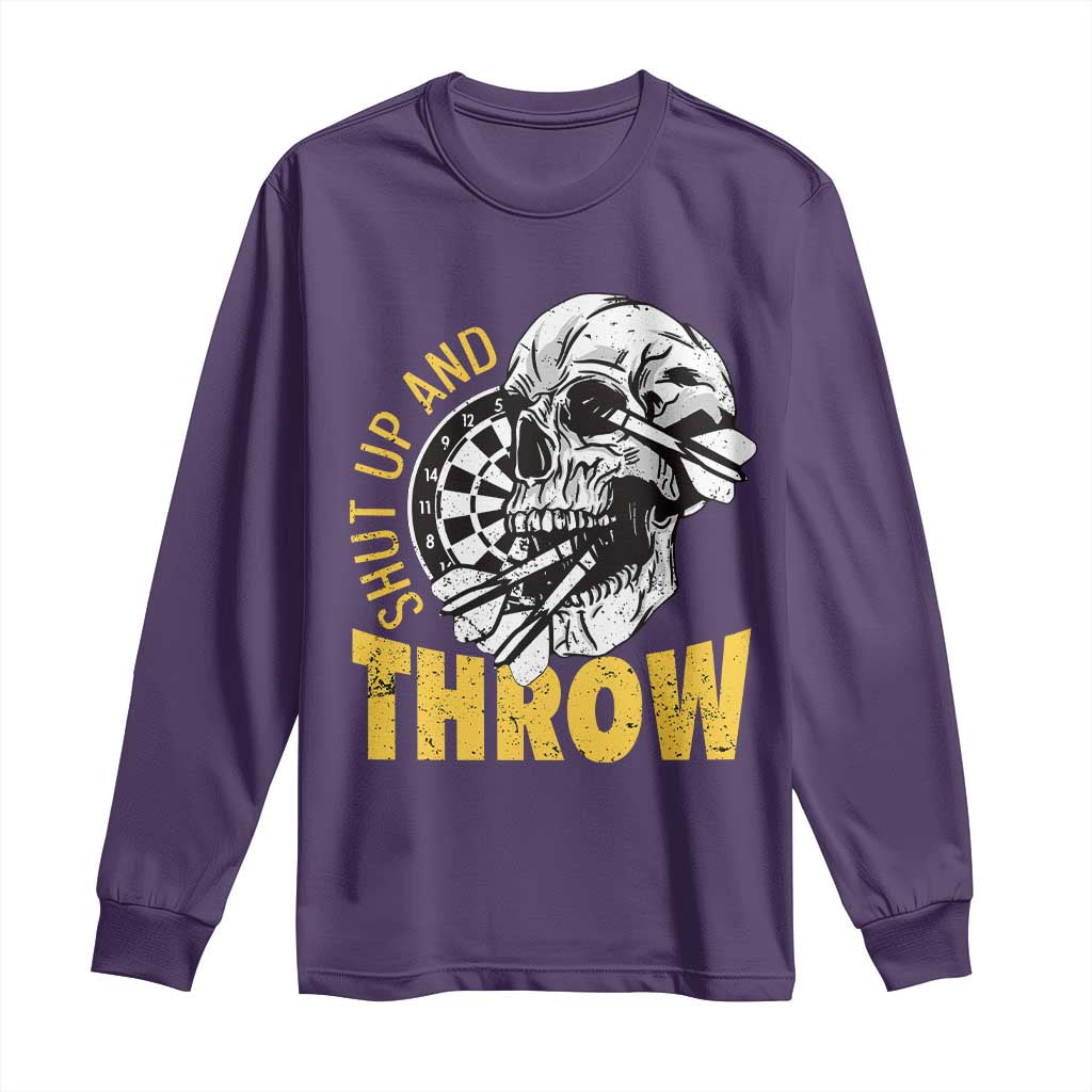 Funny Skeleton Darts Player Long Sleeve Shirt I Suck At Darts - Wonder Print Shop