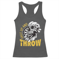 Funny Skeleton Darts Player Racerback Tank Top I Suck At Darts - Wonder Print Shop