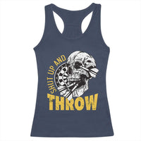Funny Skeleton Darts Player Racerback Tank Top I Suck At Darts - Wonder Print Shop