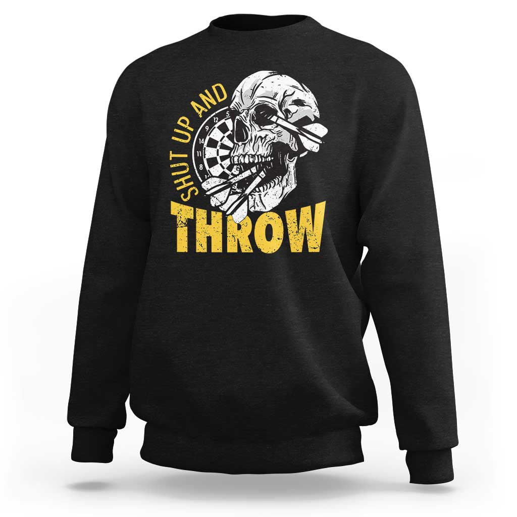 Funny Skeleton Darts Player Sweatshirt I Suck At Darts - Wonder Print Shop