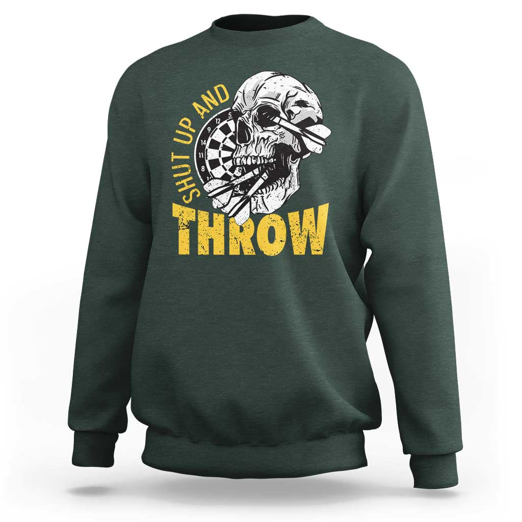 Funny Skeleton Darts Player Sweatshirt I Suck At Darts - Wonder Print Shop