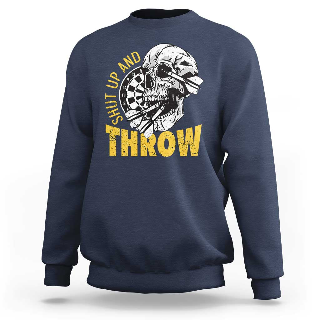 Funny Skeleton Darts Player Sweatshirt I Suck At Darts - Wonder Print Shop