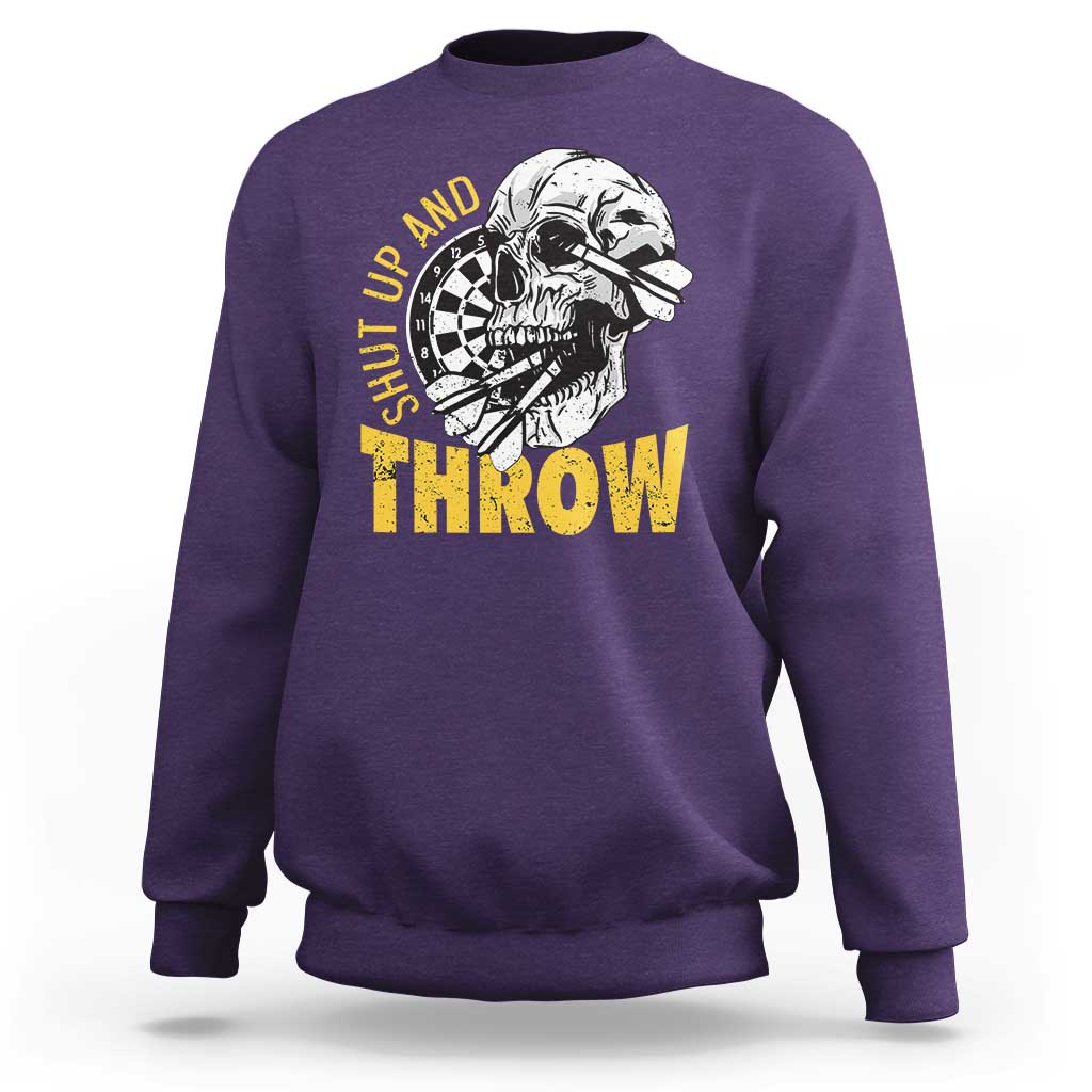Funny Skeleton Darts Player Sweatshirt I Suck At Darts - Wonder Print Shop