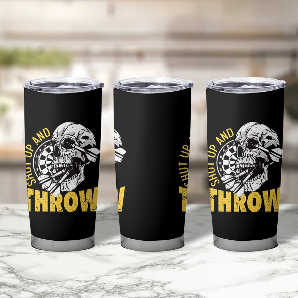 Funny Skeleton Darts Player Tumbler Cup I Suck At Darts - Wonder Print Shop