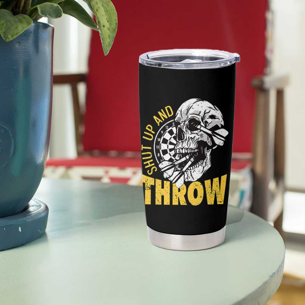 Funny Skeleton Darts Player Tumbler Cup I Suck At Darts - Wonder Print Shop
