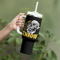 Funny Skeleton Darts Player Tumbler With Handle I Suck At Darts - Wonder Print Shop