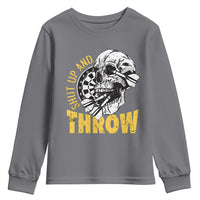 Funny Skeleton Darts Player Youth Sweatshirt I Suck At Darts - Wonder Print Shop