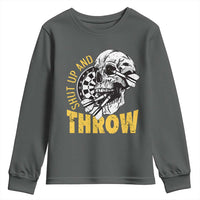Funny Skeleton Darts Player Youth Sweatshirt I Suck At Darts - Wonder Print Shop