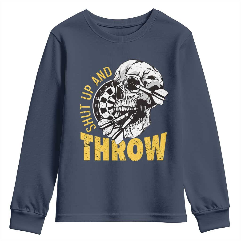 Funny Skeleton Darts Player Youth Sweatshirt I Suck At Darts - Wonder Print Shop