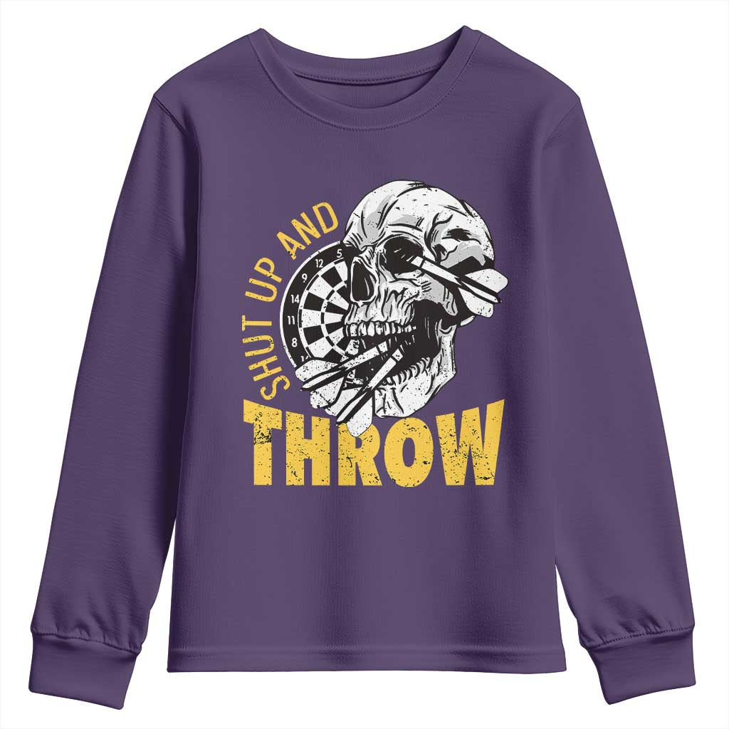 Funny Skeleton Darts Player Youth Sweatshirt I Suck At Darts - Wonder Print Shop