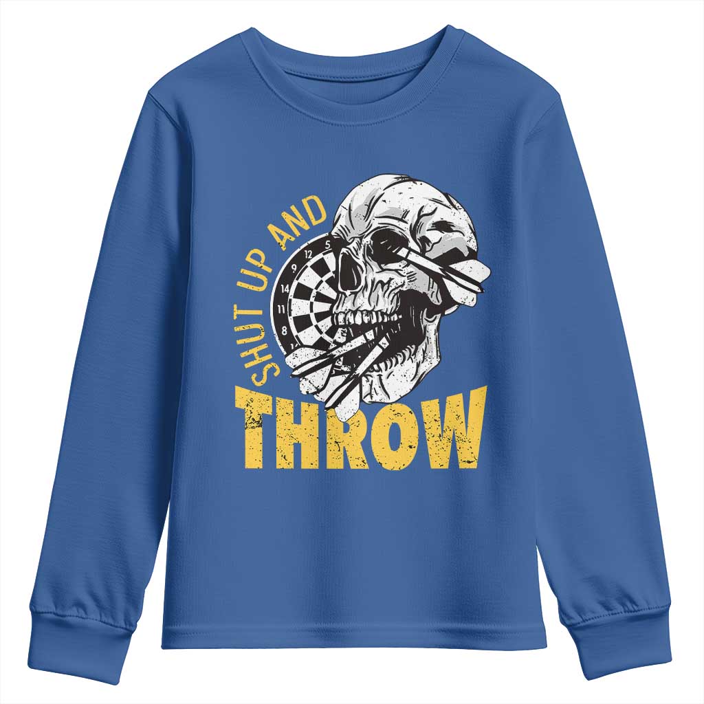 Funny Skeleton Darts Player Youth Sweatshirt I Suck At Darts - Wonder Print Shop