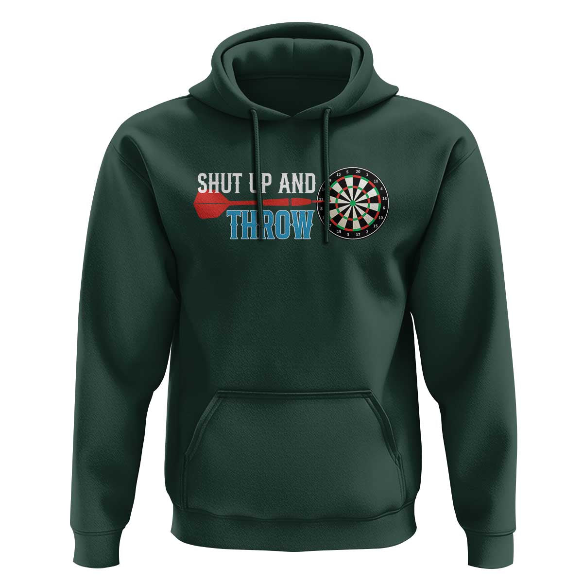 Shut Up And Throw Hoodie Funny Darts Player Gift - Wonder Print Shop