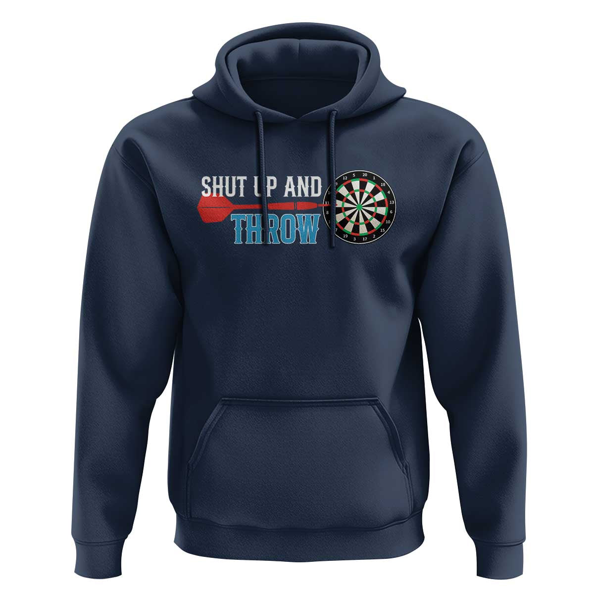 Shut Up And Throw Hoodie Funny Darts Player Gift - Wonder Print Shop