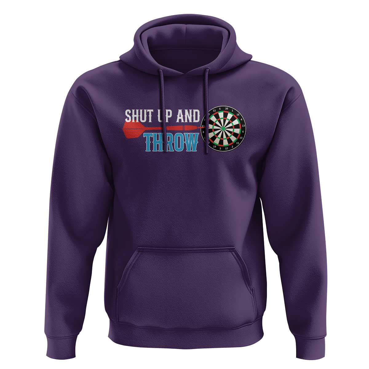 Shut Up And Throw Hoodie Funny Darts Player Gift - Wonder Print Shop