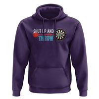 Shut Up And Throw Hoodie Funny Darts Player Gift - Wonder Print Shop