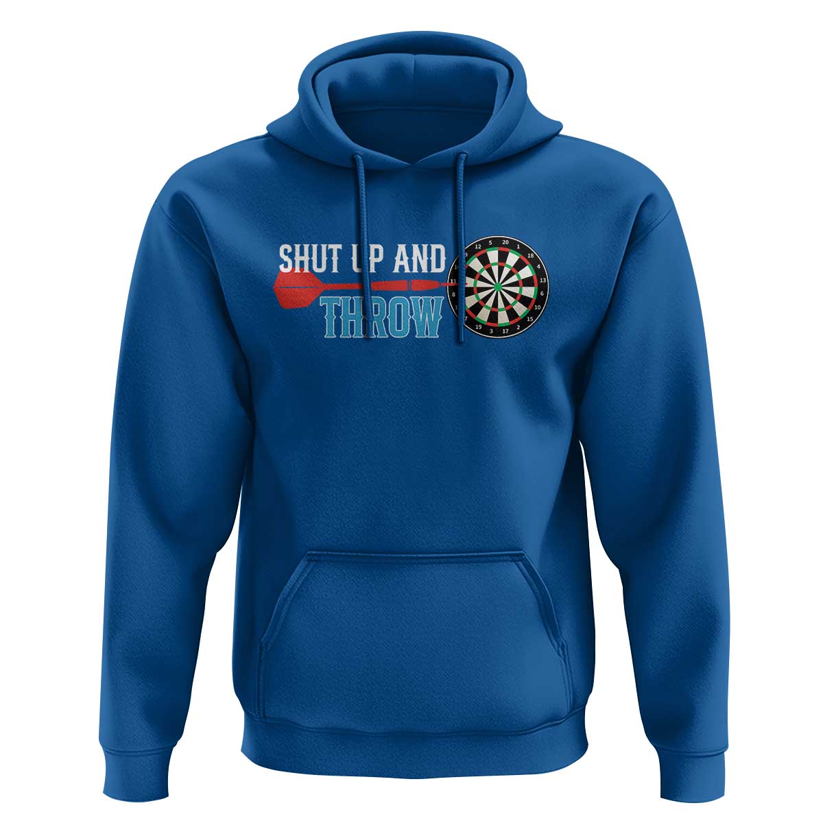 Shut Up And Throw Hoodie Funny Darts Player Gift - Wonder Print Shop