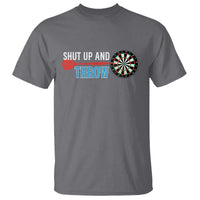 Shut Up And Throw T Shirt Funny Darts Player Gift - Wonder Print Shop
