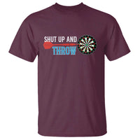 Shut Up And Throw T Shirt Funny Darts Player Gift - Wonder Print Shop