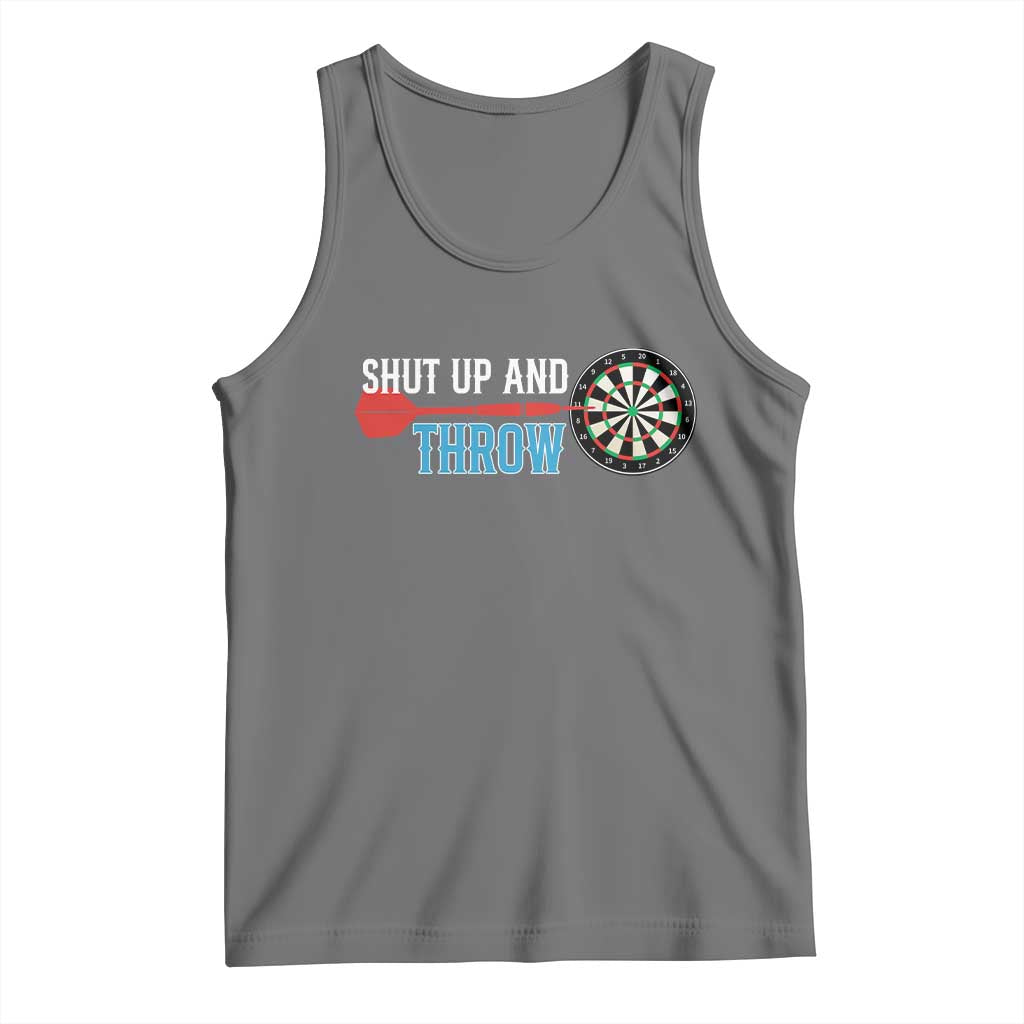 Shut Up And Throw Tank Top Funny Darts Player Gift - Wonder Print Shop