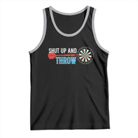 Shut Up And Throw Tank Top Funny Darts Player Gift - Wonder Print Shop