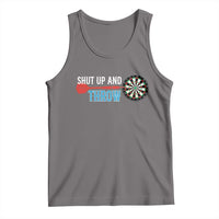 Shut Up And Throw Tank Top Funny Darts Player Gift - Wonder Print Shop