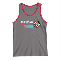 Shut Up And Throw Tank Top Funny Darts Player Gift - Wonder Print Shop