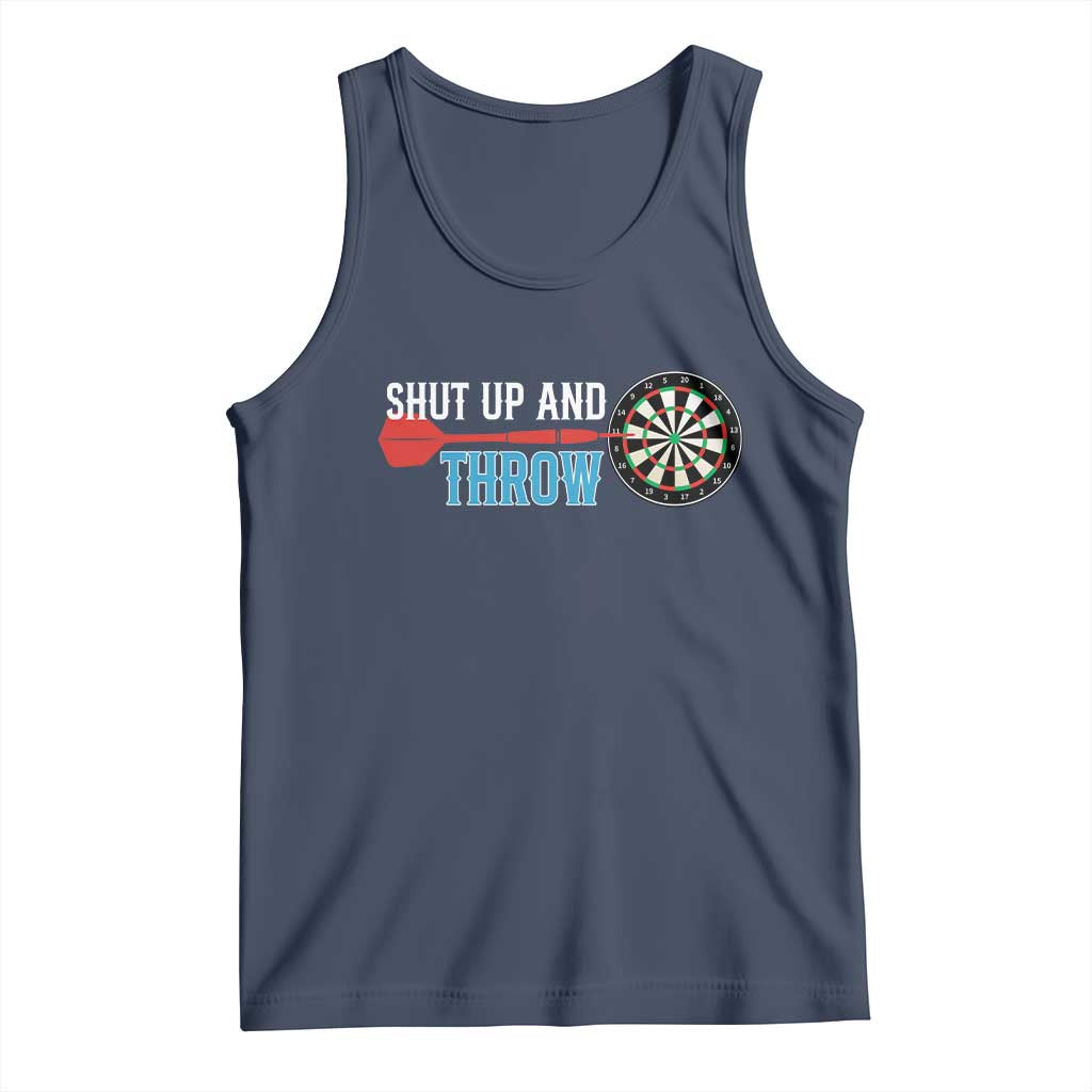 Shut Up And Throw Tank Top Funny Darts Player Gift - Wonder Print Shop
