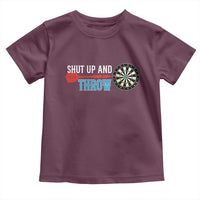 Shut Up And Throw Toddler T Shirt Funny Darts Player Gift - Wonder Print Shop
