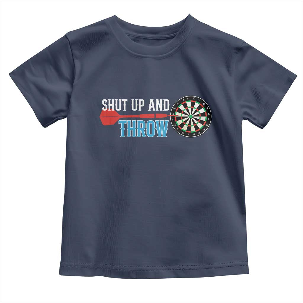 Shut Up And Throw Toddler T Shirt Funny Darts Player Gift - Wonder Print Shop