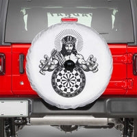 Funny Christian Dartist Gift Spare Tire Cover Jesus Bullseye Shooter - Wonder Print Shop