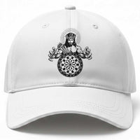 Funny Christian Dartist Gift Baseball Cap Jesus Bullseye Shooter