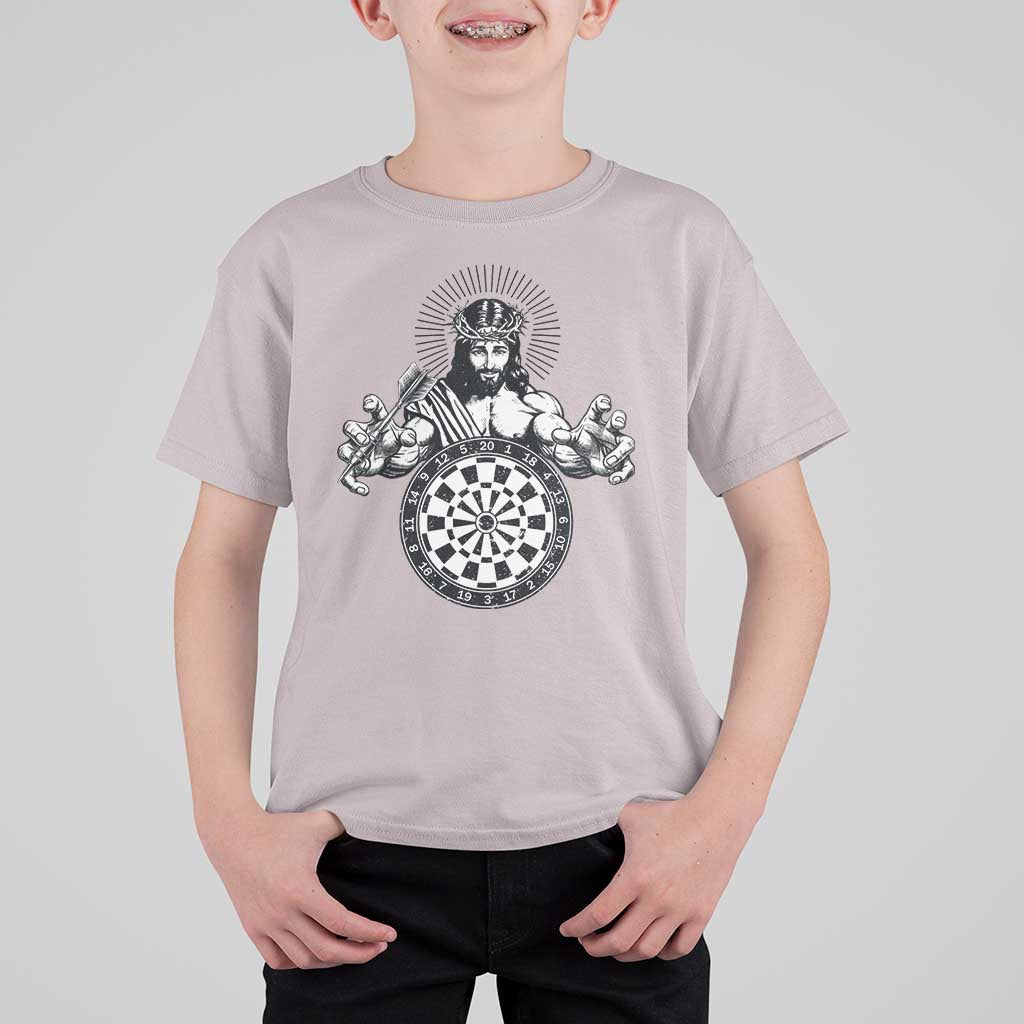 Funny Christian Dartist Gift T Shirt For Kid Jesus Bullseye Shooter - Wonder Print Shop