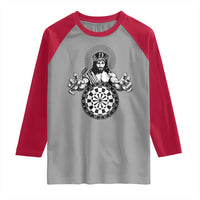Funny Christian Dartist Gift Raglan Shirt Jesus Bullseye Shooter - Wonder Print Shop