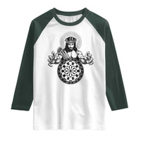 Funny Christian Dartist Gift Raglan Shirt Jesus Bullseye Shooter - Wonder Print Shop