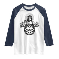 Funny Christian Dartist Gift Raglan Shirt Jesus Bullseye Shooter - Wonder Print Shop