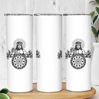 Funny Christian Dartist Gift Skinny Tumbler Jesus Bullseye Shooter - Wonder Print Shop