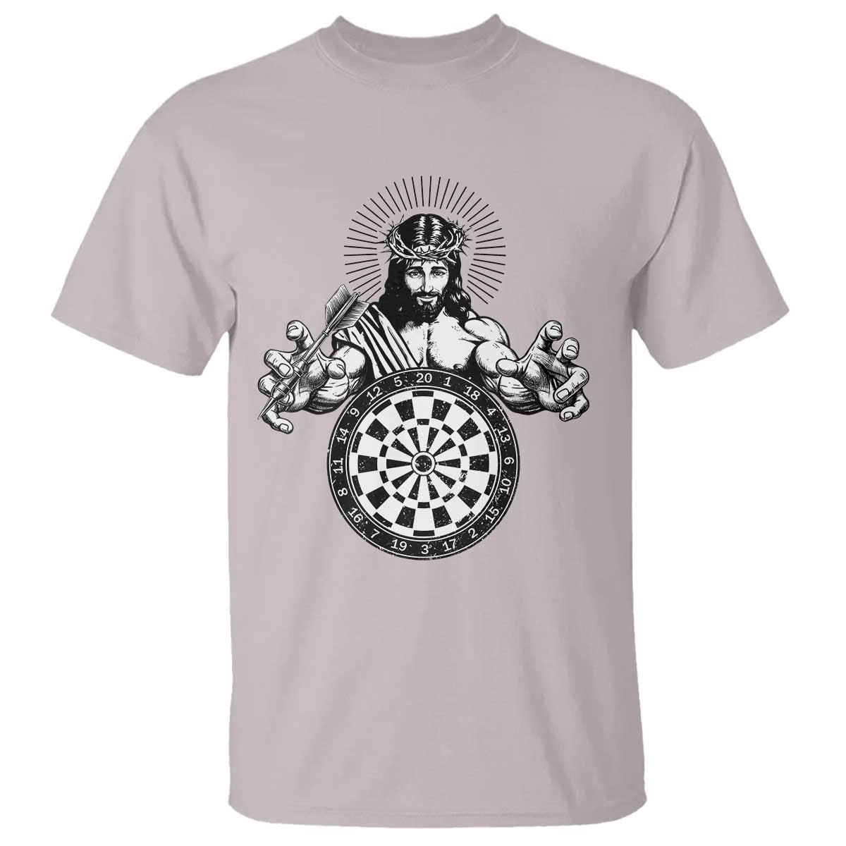 Funny Christian Dartist Gift T Shirt Jesus Bullseye Shooter - Wonder Print Shop
