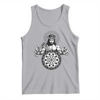 Funny Christian Dartist Gift Tank Top Jesus Bullseye Shooter - Wonder Print Shop