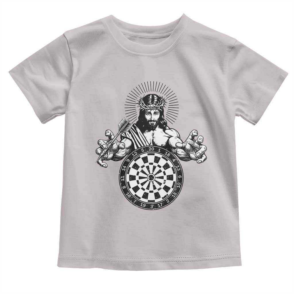 Funny Christian Dartist Gift Toddler T Shirt Jesus Bullseye Shooter - Wonder Print Shop