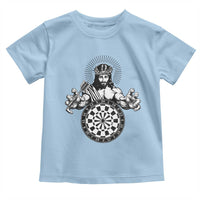 Funny Christian Dartist Gift Toddler T Shirt Jesus Bullseye Shooter - Wonder Print Shop